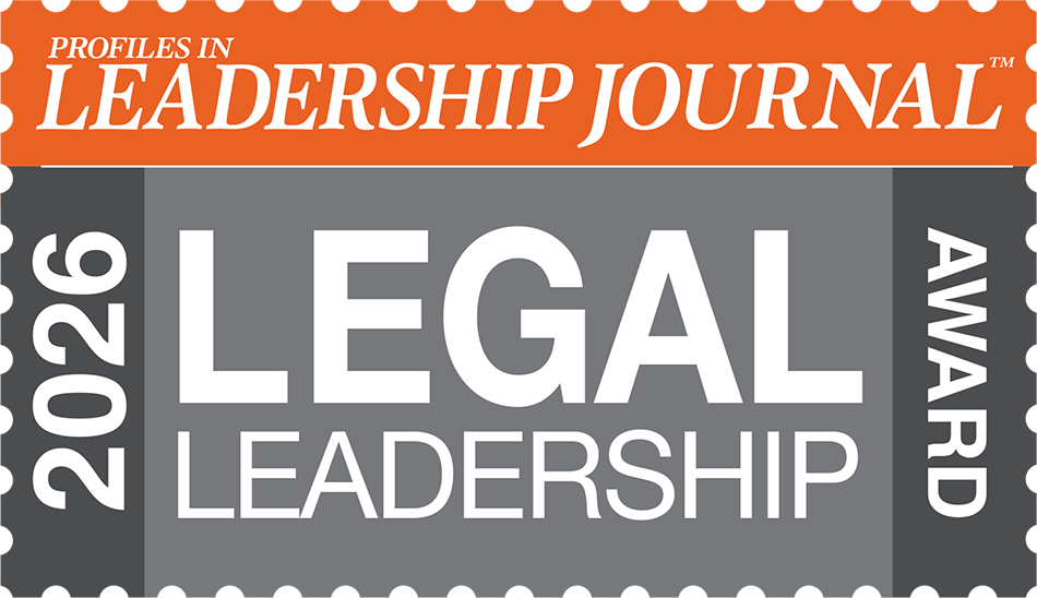 Profiles in Leadership Journal 2026 Legal Leadership Award